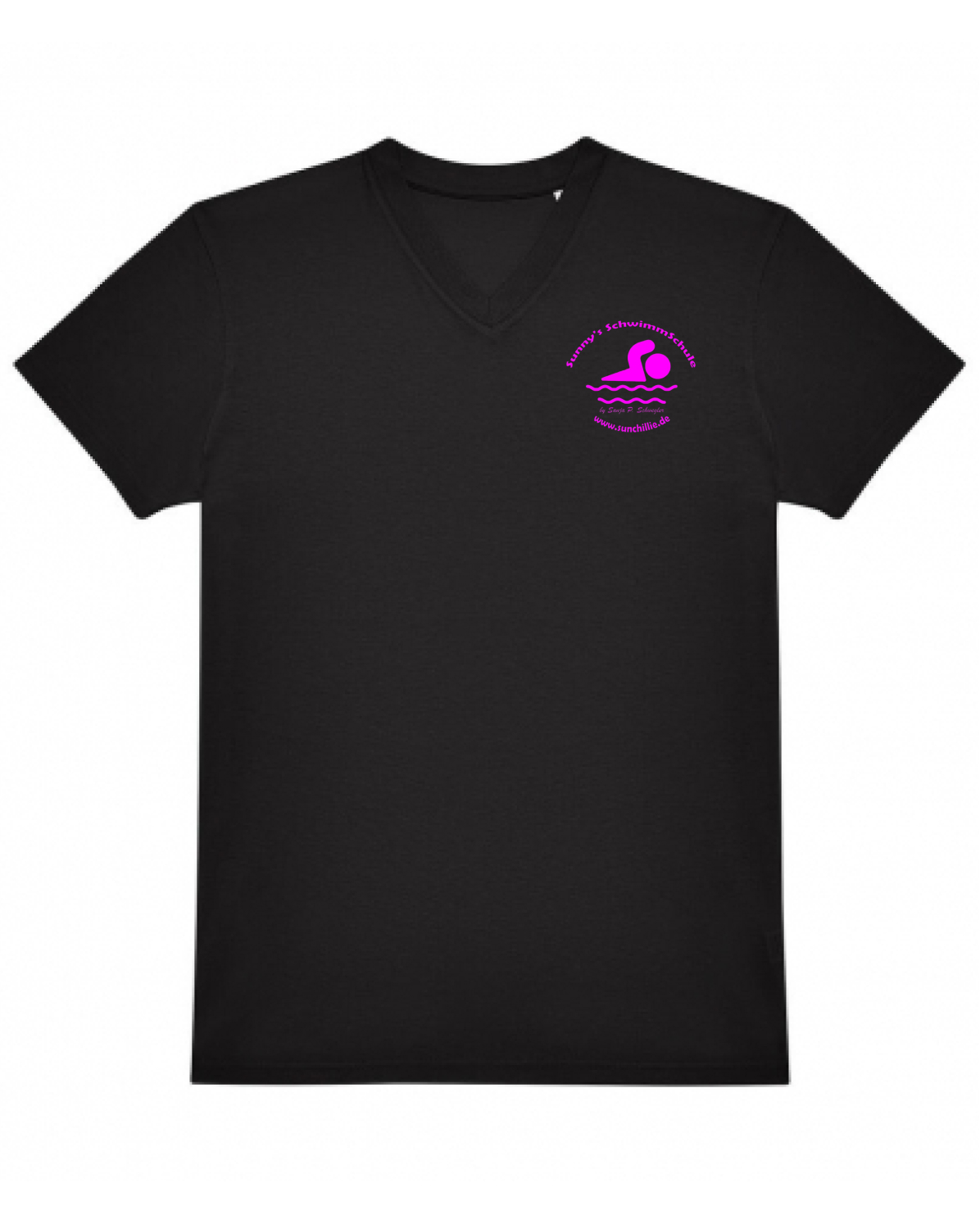 Baumwollshirt V-Neck, Herren & Damen | Sunny's SchwimmSchule