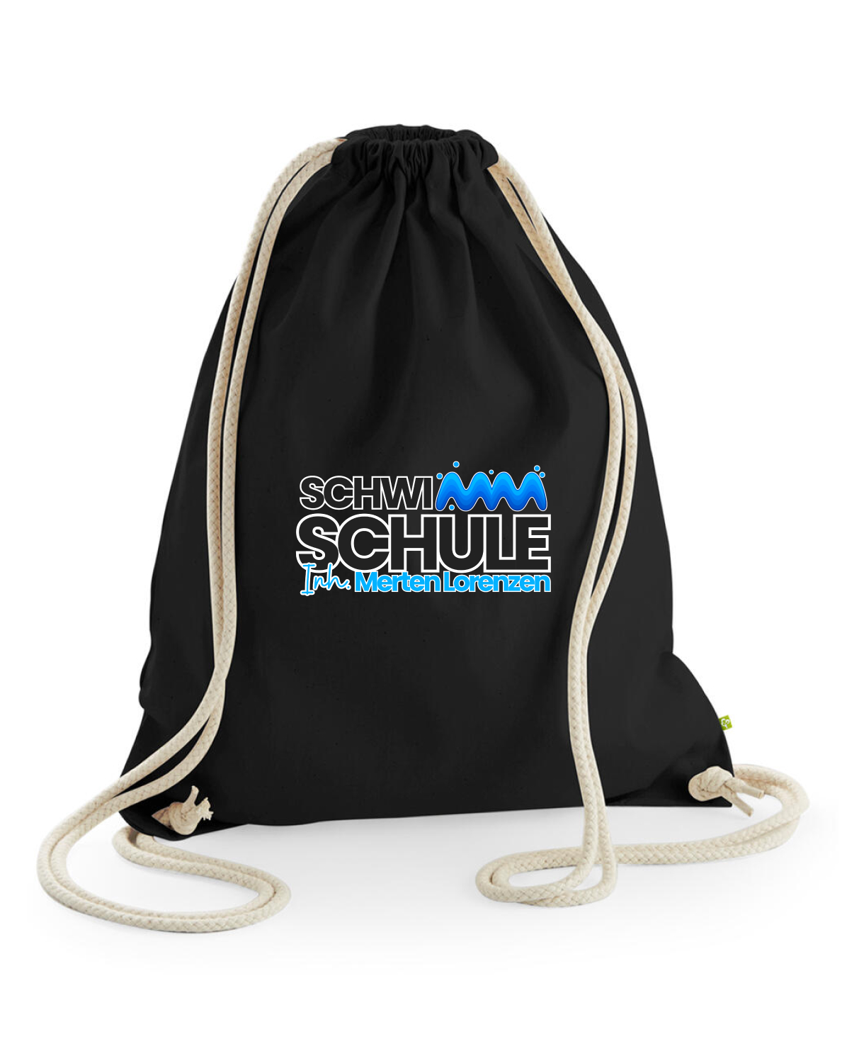 Turnbeutel schwarz | Schwimmschule Lorenzen